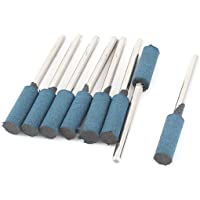 3 mm vástago 6 mm de culata azul pulido punta de goma para 8 piezas